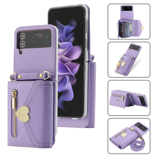 POLA Love Buckle Multi-Card Slots Zipper Wallet Phone Case