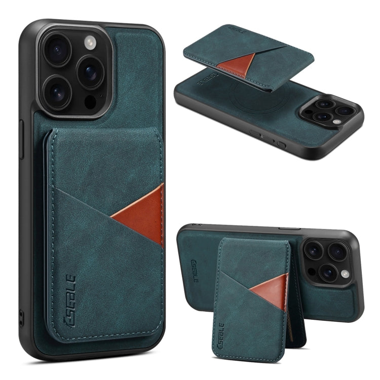 ESEBLE E2 Retro Texture Card Slots MagSafe RFID Leather Case, For iPhone 15 Plus / 14 Plus, For iPhone 15, For iPhone 14 / 13, For iPhone 14 Pro, For iPhone 14 Pro Max, For iPhone 13 Pro Max