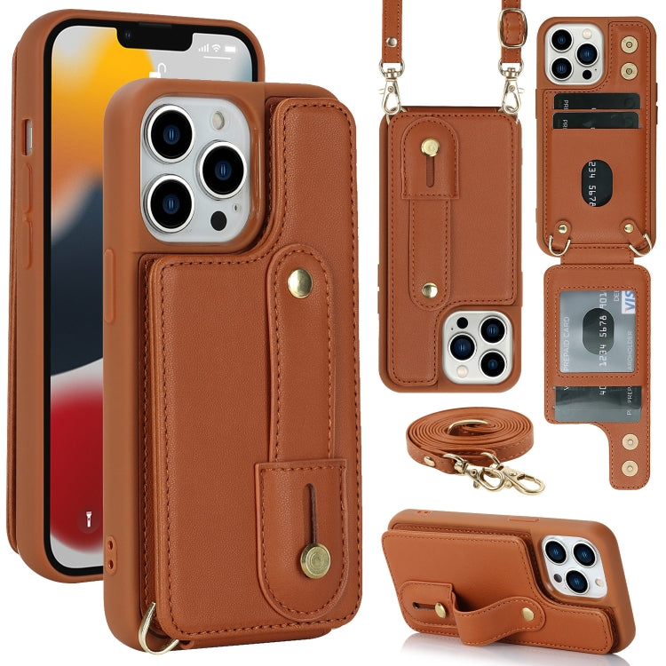 Wristband Vertical Flip Wallet Back Cover Phone Case with Long Lanyard, For iPhone 15 Pro Max, For iPhone 15, For iPhone SE 2022 / 2020 / 8, For iPhone XS Max