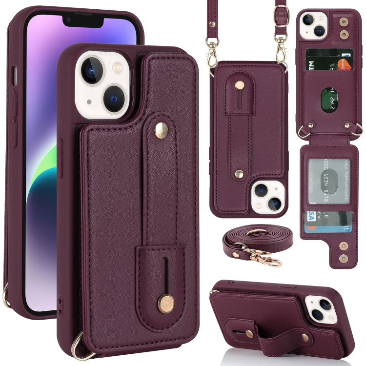 Wristband Vertical Flip Wallet Back Cover Phone Case with Long Lanyard, For iPhone 15 Pro Max, For iPhone 15, For iPhone SE 2022 / 2020 / 8, For iPhone XS Max