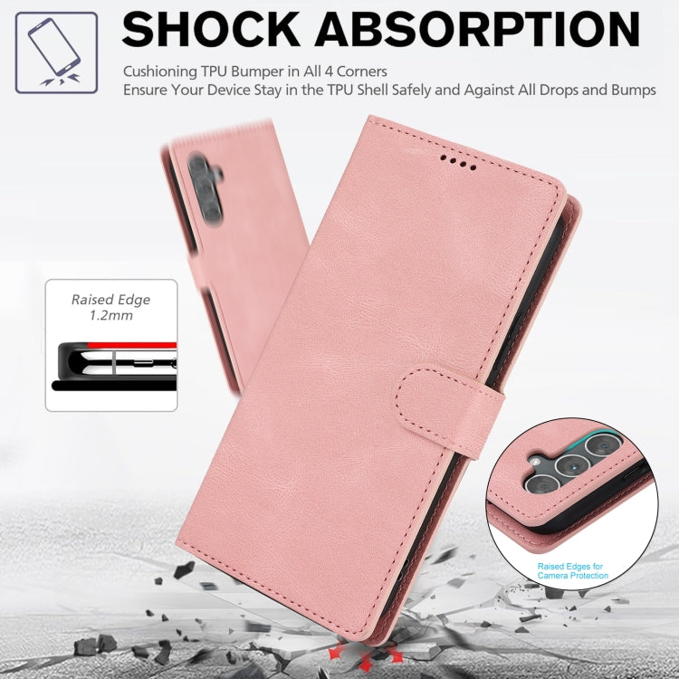 Fantasy Skin-feel Calfskin Texture Leather Phone Case, For Samsung Galaxy S23 FE 5G
