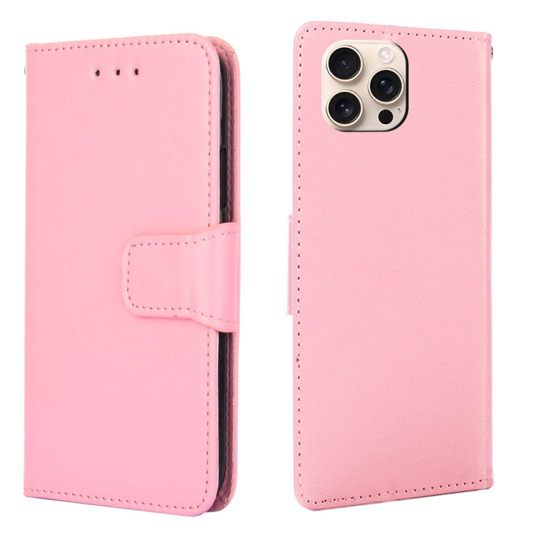 Crystal Texture Leather Phone Case, For iPhone 16e, For iPhone 16 Pro Max, For iPhone 16 Pro