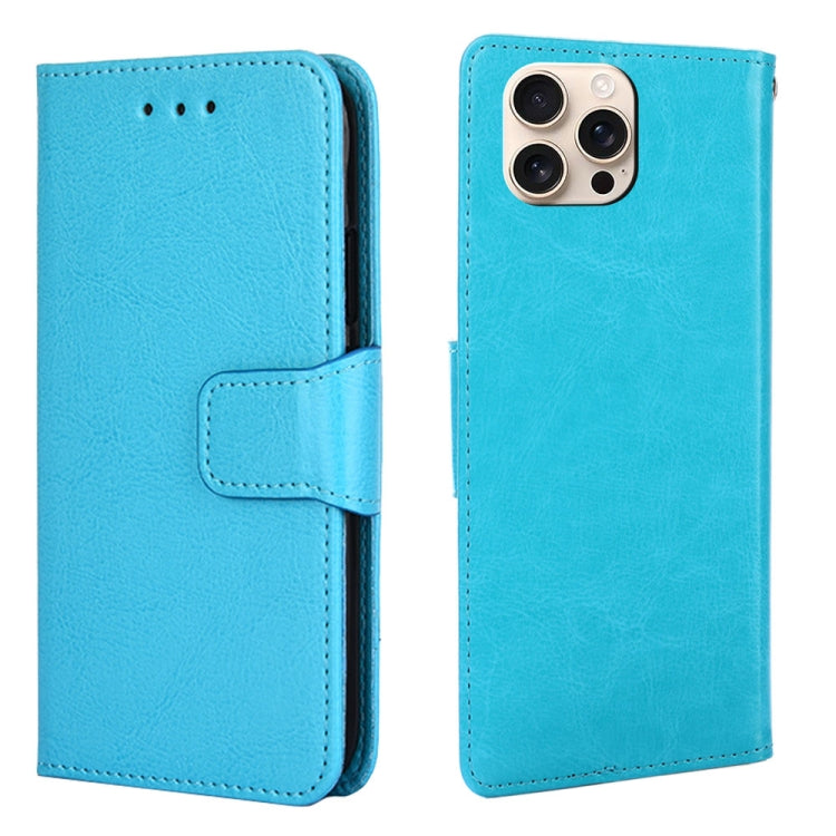 Crystal Texture Leather Phone Case, For iPhone 16e, For iPhone 16 Pro Max, For iPhone 16 Pro