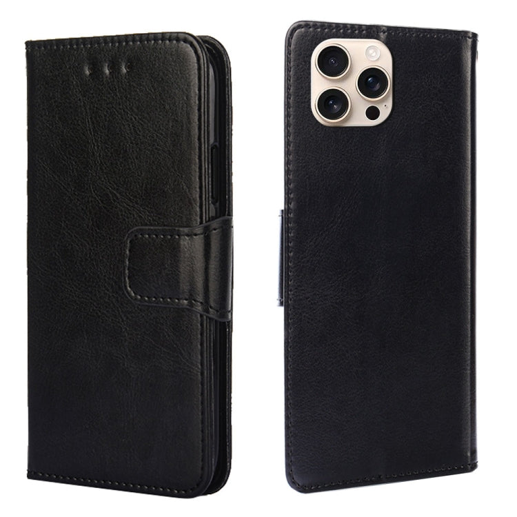 Crystal Texture Leather Phone Case, For iPhone 16e, For iPhone 16 Pro Max, For iPhone 16 Pro