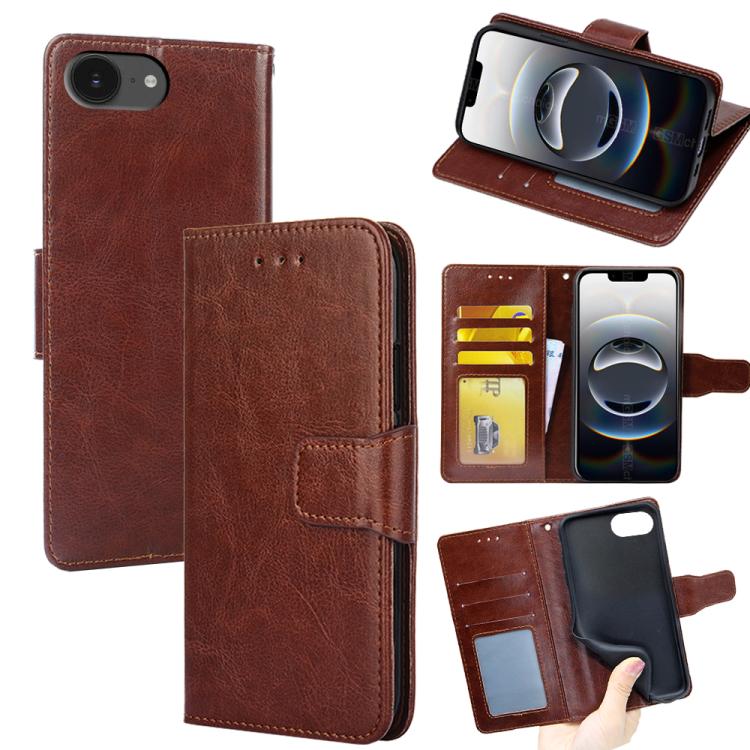 Crystal Texture Leather Phone Case, For iPhone 16e, For iPhone 16 Pro Max, For iPhone 16 Pro