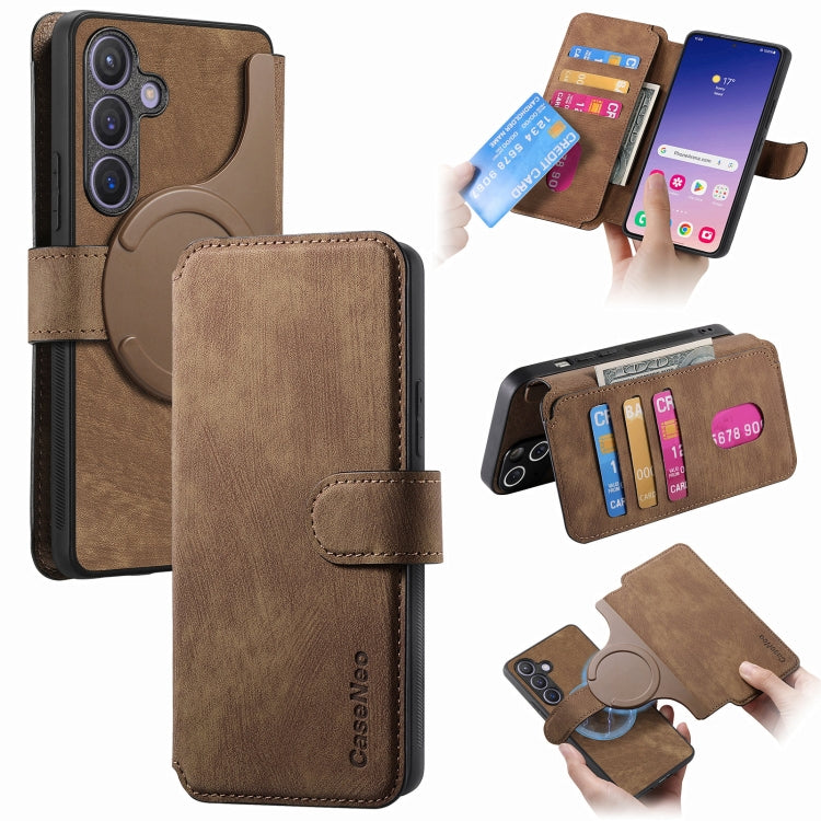 CaseNeo MagSafe RFID Anti-theft Retro Leather Phone Case