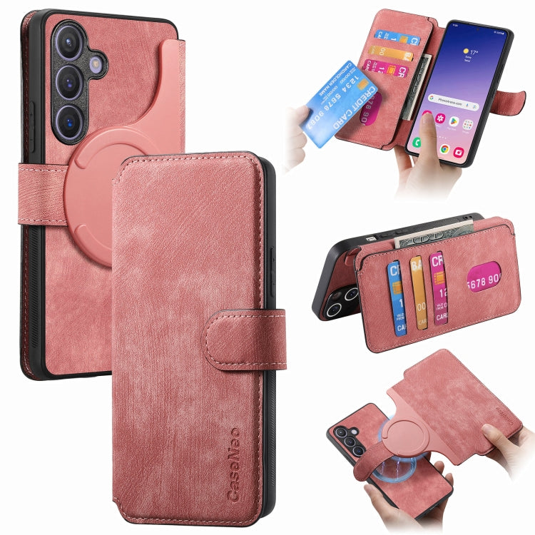 CaseNeo MagSafe RFID Anti-theft Retro Leather Phone Case