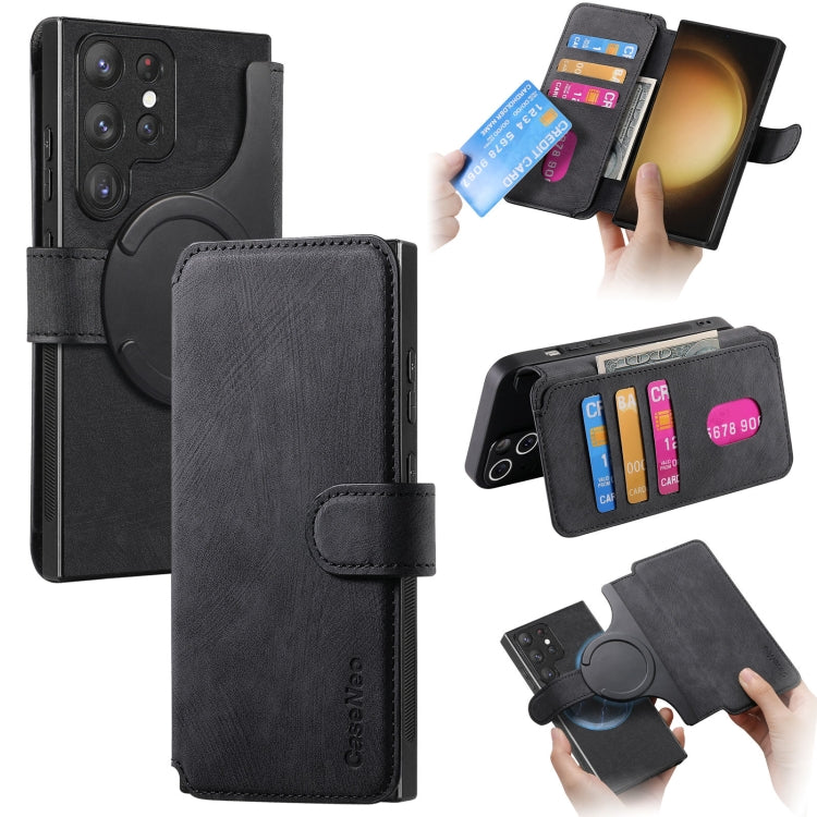 CaseNeo MagSafe RFID Anti-theft Retro Leather Phone Case