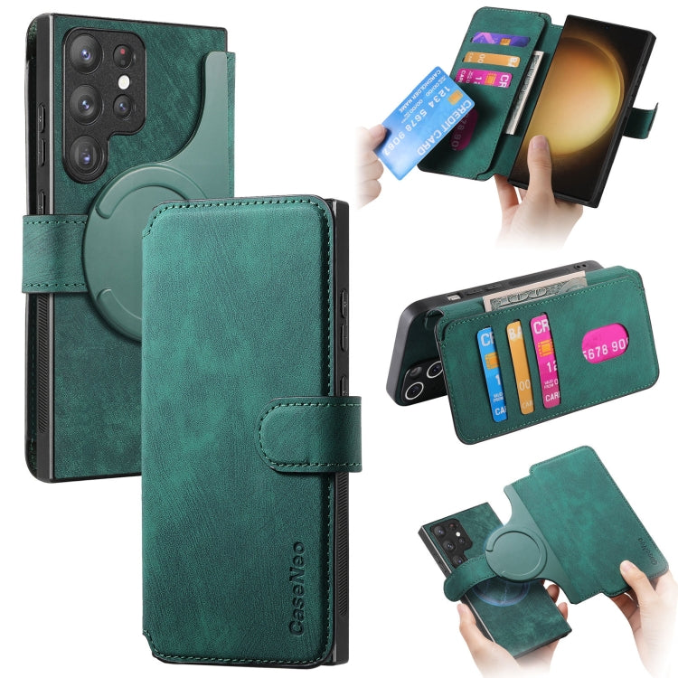 CaseNeo MagSafe RFID Anti-theft Retro Leather Phone Case