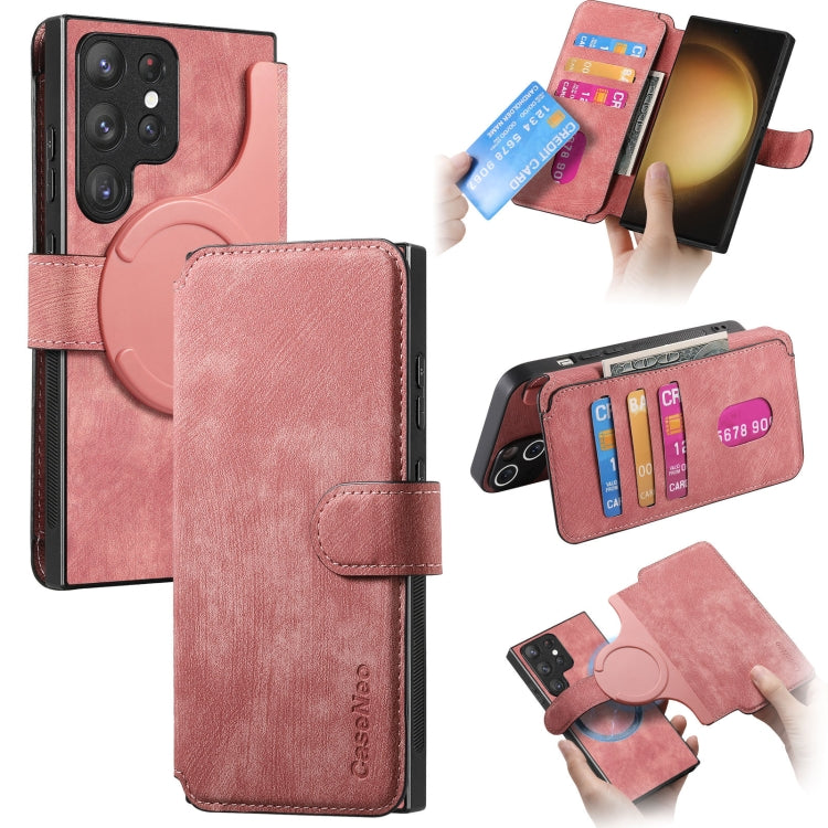 CaseNeo MagSafe RFID Anti-theft Retro Leather Phone Case