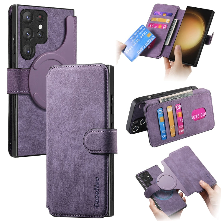 CaseNeo MagSafe RFID Anti-theft Retro Leather Phone Case