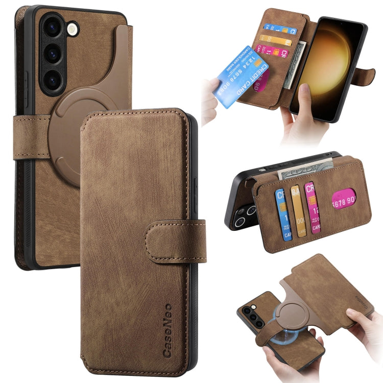 CaseNeo MagSafe RFID Anti-theft Retro Leather Phone Case