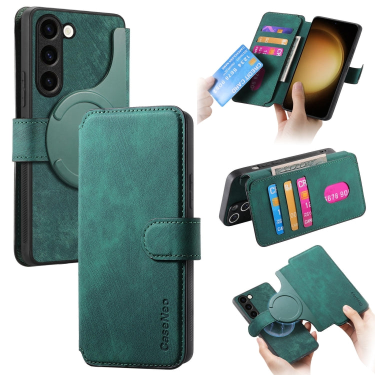 CaseNeo MagSafe RFID Anti-theft Retro Leather Phone Case