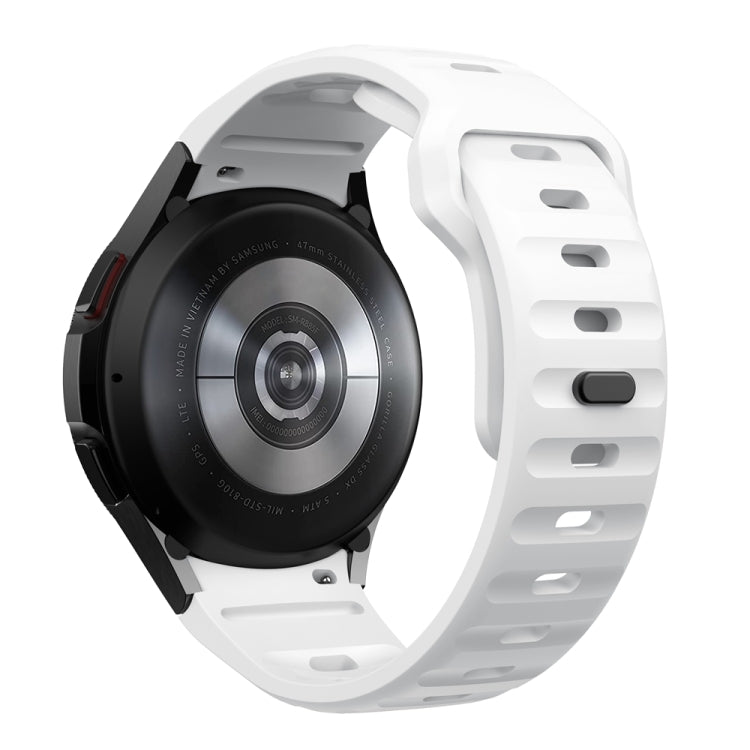 Wave Texture Reverse Buckle Silicone Watch Band, For Samsung Galaxy Watch 7 / 6 / 5 / 4