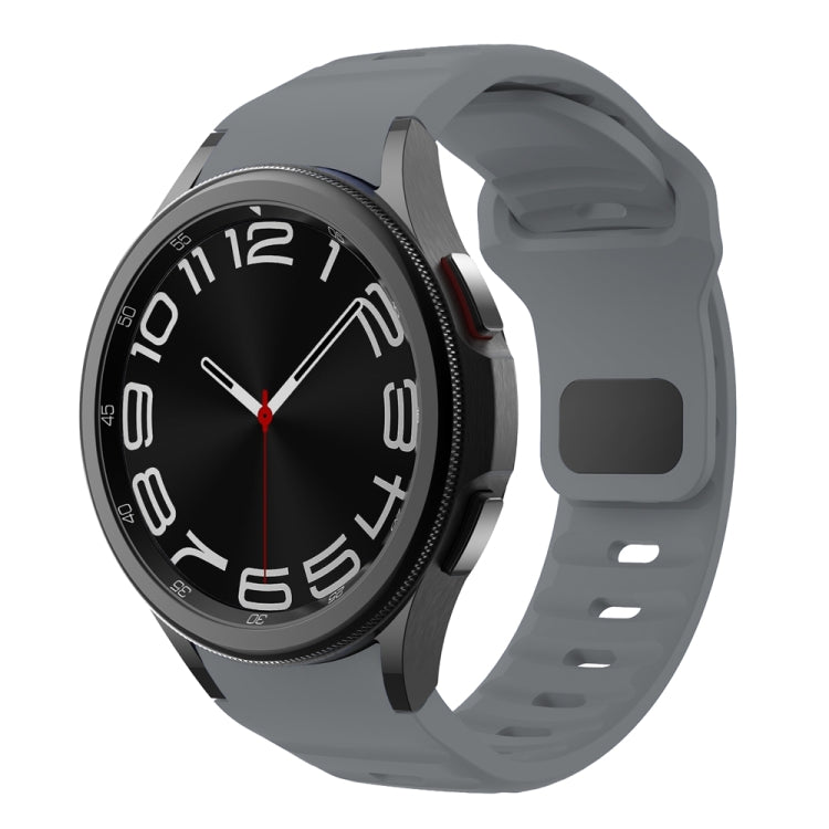 Wave Texture Reverse Buckle Silicone Watch Band, For Samsung Galaxy Watch 7 / 6 / 5 / 4
