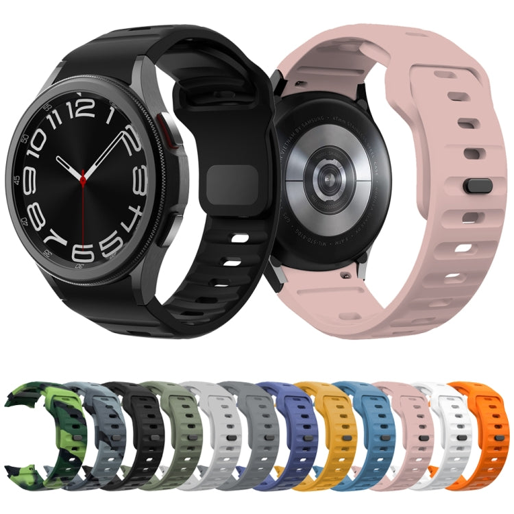 Wave Texture Reverse Buckle Silicone Watch Band, For Samsung Galaxy Watch 7 / 6 / 5 / 4