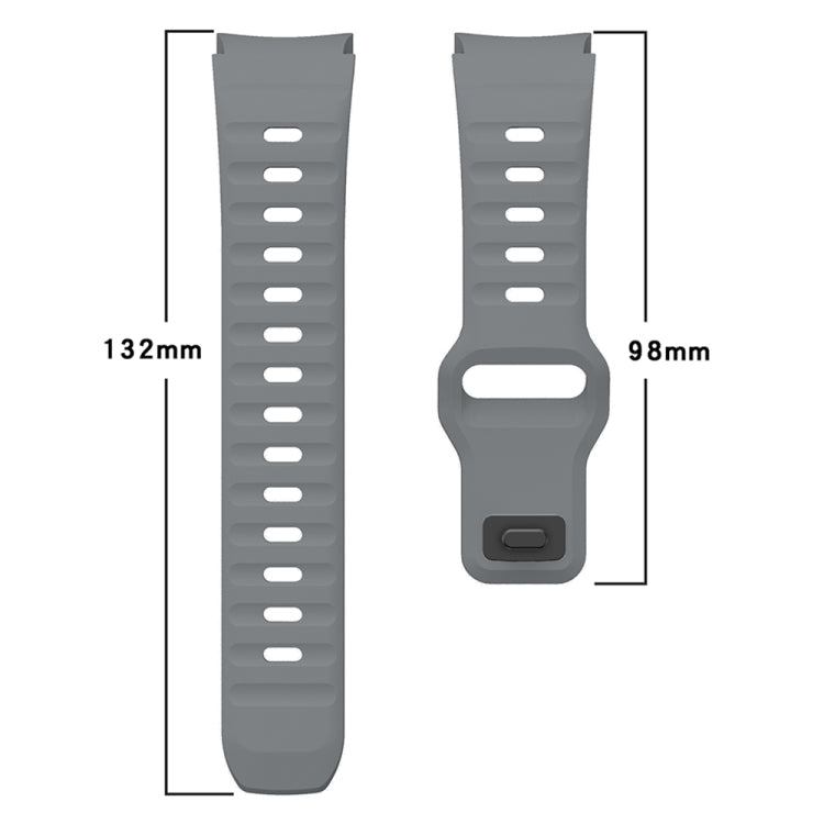 Wave Texture Reverse Buckle Silicone Watch Band, For Samsung Galaxy Watch 7 / 6 / 5 / 4