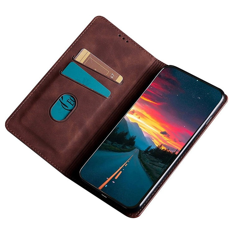 Skin Feel Magnetic Leather Phone Case, For iPhone 16