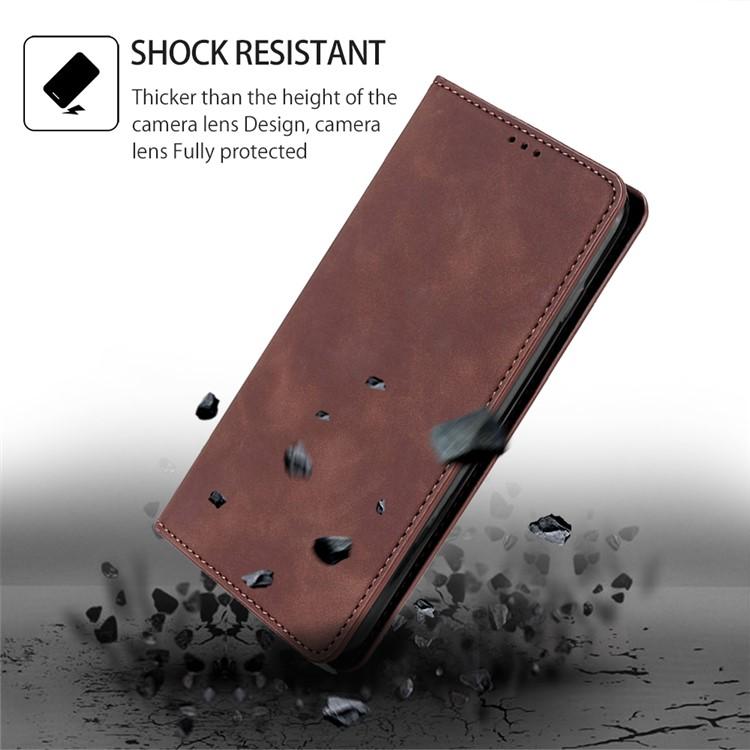 Skin Feel Magnetic Leather Phone Case, For iPhone 16e, For iPhone 16 Pro Max, For iPhone 16 Pro, For iPhone 16 Plus