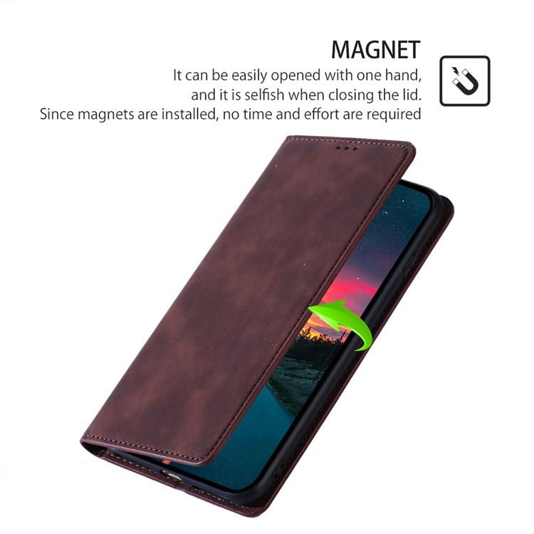 Skin Feel Magnetic Leather Phone Case, For iPhone 16e, For iPhone 16 Pro Max, For iPhone 16 Pro, For iPhone 16 Plus