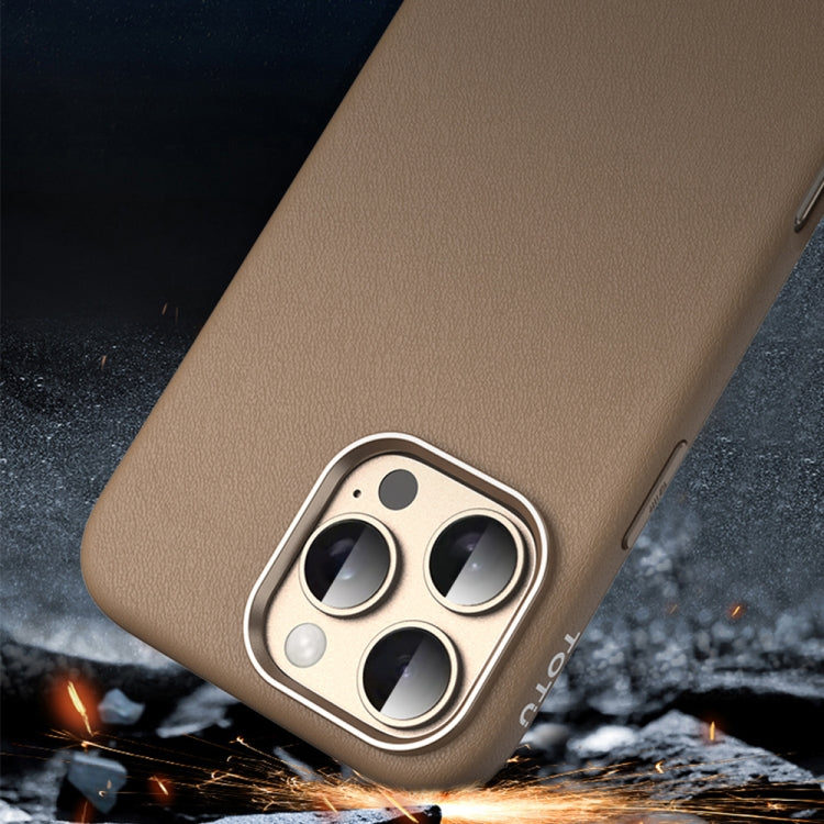 TOTU PC-17 Mulsanne Series Plain Leather MagSafe Magnetic Phone Case, For iPhone 16 Pro Max, For iPhone 16 Pro