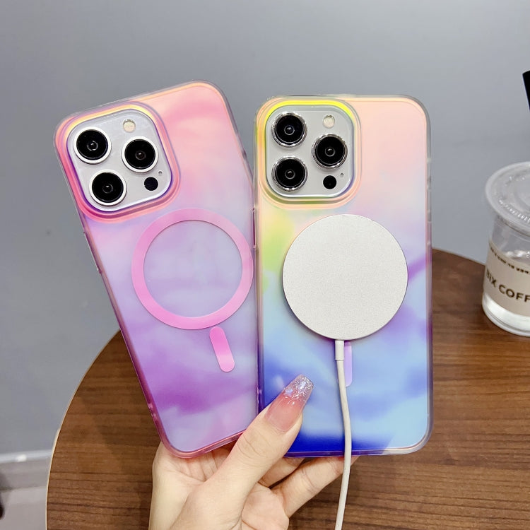 Gradient MagSafe PC Hybrid TPU Phone Case, For iPhone 15 Plus, For iPhone 15, For iPhone 14, For iPhone 14 Pro, For iPhone 14 Pro Max, For iPhone 13 Pro Max