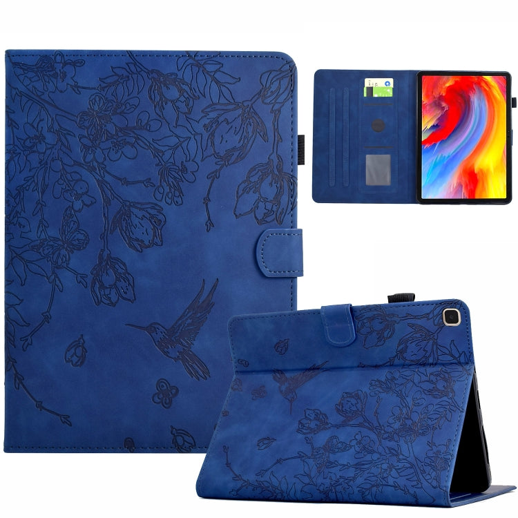 Flowers and Bird Embossed Smart Leather Tablet Case