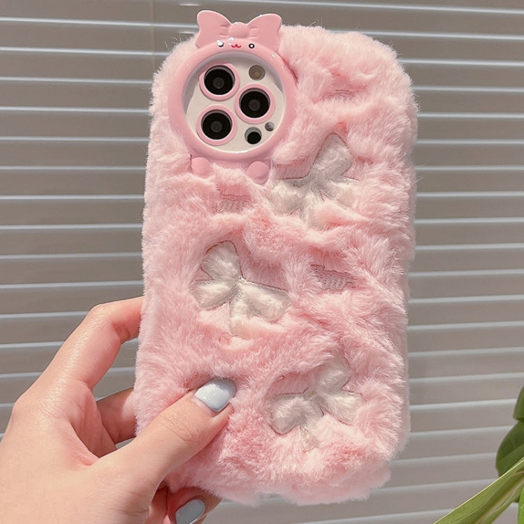 Plush Embroidery Full Coverage Phone Case, For iPhone 15 Pro Max, For iPhone 15 Pro, For iPhone 15 Plus, For iPhone 15