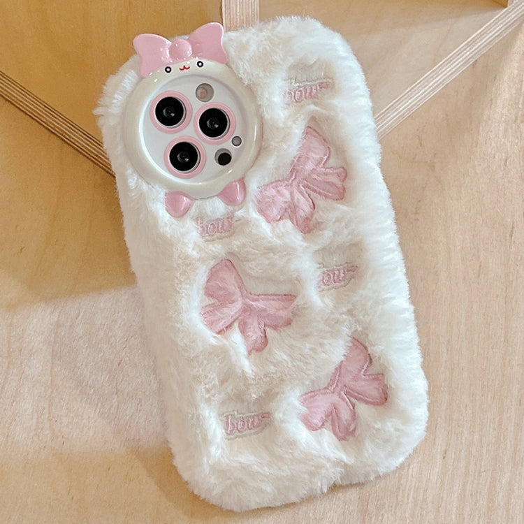 Plush Embroidery Full Coverage Phone Case, For iPhone 15 Pro Max, For iPhone 15 Pro, For iPhone 15 Plus, For iPhone 15