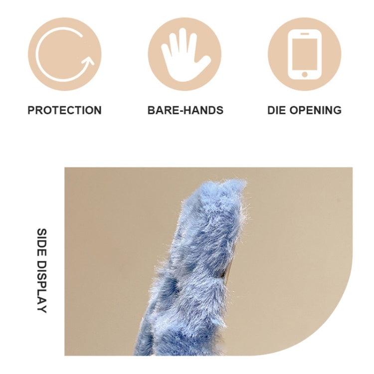 Plush Embroidery Full Coverage Phone Case, For iPhone 15 Pro Max, For iPhone 15 Pro, For iPhone 15 Plus, For iPhone 15