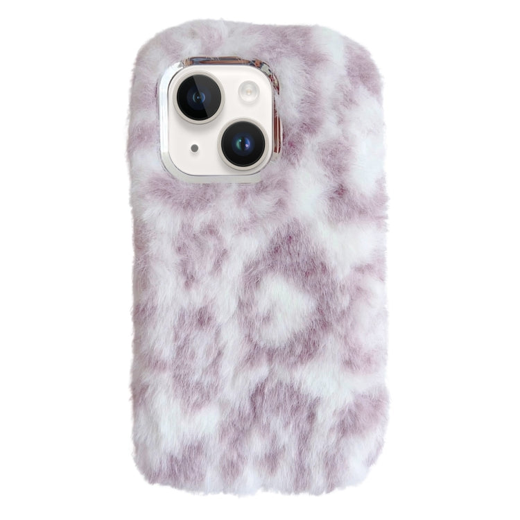 Leopard Print Plush TPU Phone Case, For iPhone 15 Plus, For iPhone 15, For iPhone 14 Plus, For iPhone 14, For iPhone 14 Pro, For iPhone 14 Pro Max