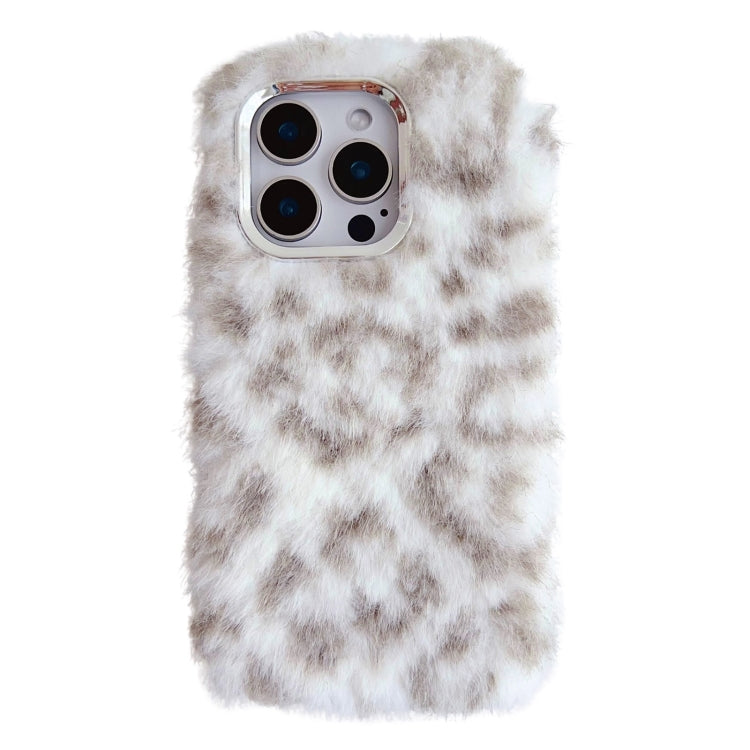 Leopard Print Plush TPU Phone Case, For iPhone 15 Plus, For iPhone 15, For iPhone 14 Plus, For iPhone 14, For iPhone 14 Pro, For iPhone 14 Pro Max