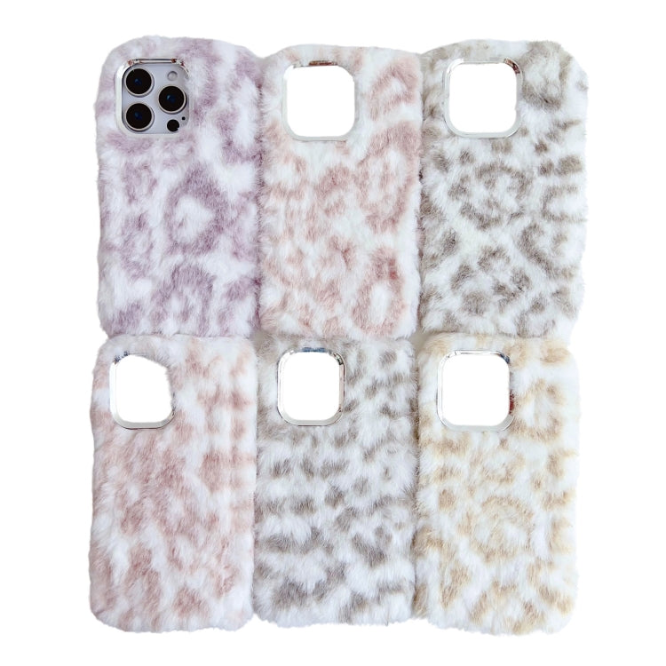 Leopard Print Plush TPU Phone Case, For iPhone 15 Plus, For iPhone 15, For iPhone 14 Plus, For iPhone 14, For iPhone 14 Pro, For iPhone 14 Pro Max