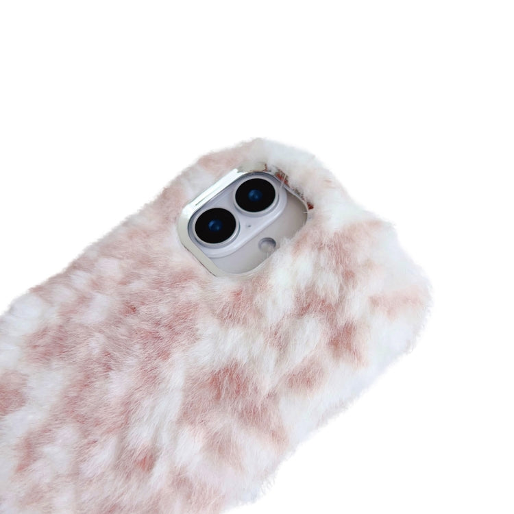 Leopard Print Plush TPU Phone Case, For iPhone 15 Plus, For iPhone 15, For iPhone 14 Plus, For iPhone 14, For iPhone 14 Pro, For iPhone 14 Pro Max