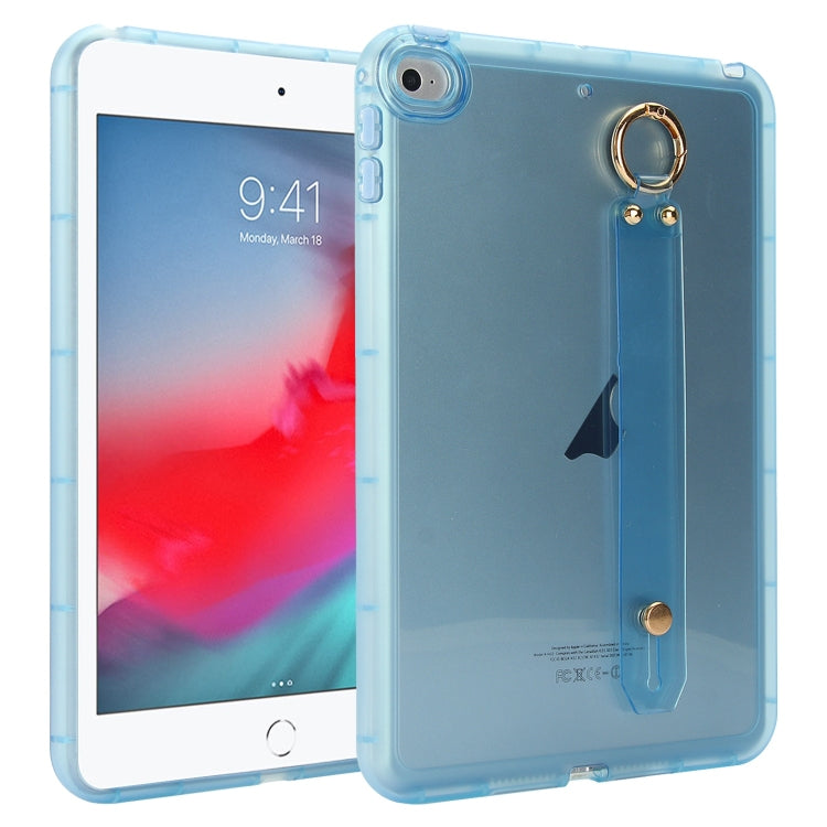 Wristband Holder PC Hybrid TPU Soft Tablet Case, For iPad Air 5 / Air 4 / Pro 11 2018, For iPad 10.2 2021 / 2020 / 2019, For iPad mini 5 / 4, For iPad Air 3 10.5 2019