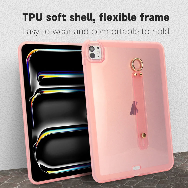 Wristband Holder PC Hybrid TPU Soft Tablet Case, For iPad Air 5 / Air 4 / Pro 11 2018, For iPad 10.2 2021 / 2020 / 2019, For iPad mini 5 / 4, For iPad Air 3 10.5 2019