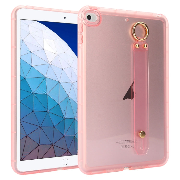 Wristband Holder PC Hybrid TPU Soft Tablet Case, For iPad Air 5 / Air 4 / Pro 11 2018, For iPad 10.2 2021 / 2020 / 2019, For iPad mini 5 / 4, For iPad Air 3 10.5 2019