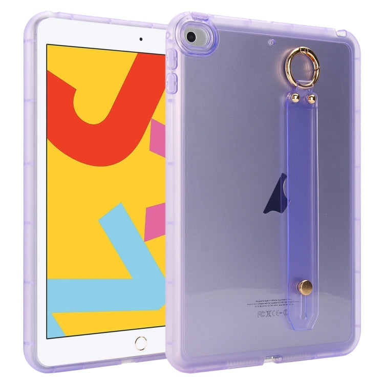 Wristband Holder PC Hybrid TPU Soft Tablet Case, For iPad Air 5 / Air 4 / Pro 11 2018, For iPad 10.2 2021 / 2020 / 2019, For iPad mini 5 / 4, For iPad Air 3 10.5 2019
