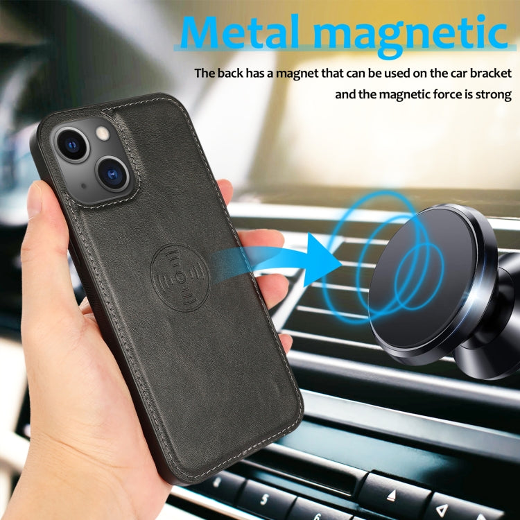 Calf Texture 2 in 1 Detachable Magnetic Back Cover Leather Case, For iPhone 14 Plus, For iPhone 14, For iPhone 14 Pro, For iPhone 14 Pro Max