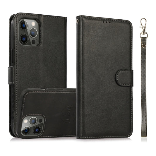 Calf Texture 2 in 1 Detachable Magnetic Back Cover Leather Case, For iPhone 15 Pro Max, For iPhone 15 Pro, For iPhone 15 Plus, For iPhone 15