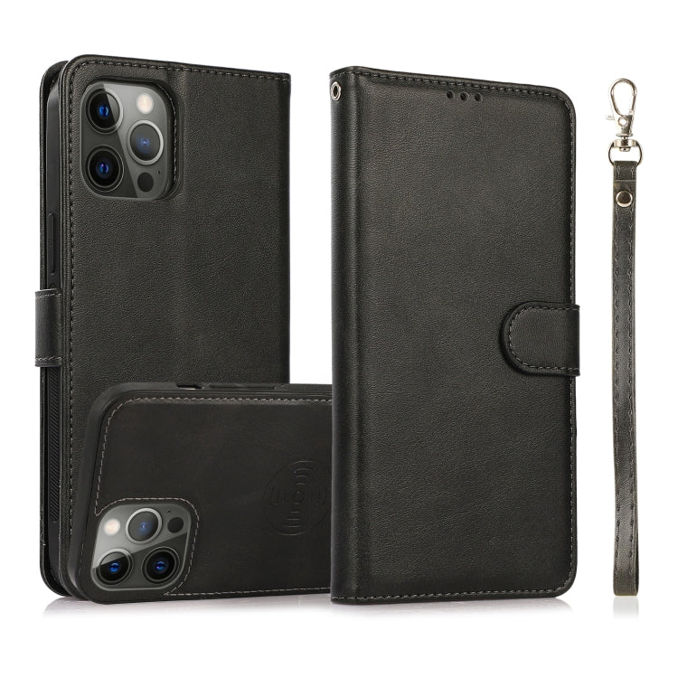 Calf Texture 2 in 1 Detachable Magnetic Back Cover Leather Case, For iPhone 16 Pro Max, For iPhone 16 Pro, For iPhone 16 Plus, For iPhone 16