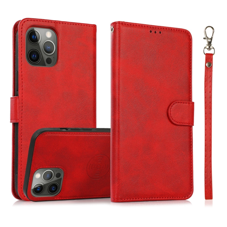 Calf Texture 2 in 1 Detachable Magnetic Back Cover Leather Case, For iPhone 16 Pro Max, For iPhone 16 Pro, For iPhone 16 Plus, For iPhone 16