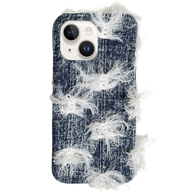 Camellia Denim Plush TPU Phone Case, For iPhone 14 Plus, For iPhone 14, For iPhone 14 Pro, For iPhone 14 Pro Max, For iPhone 13 Pro Max, For iPhone 13 Pro, For iPhone 13