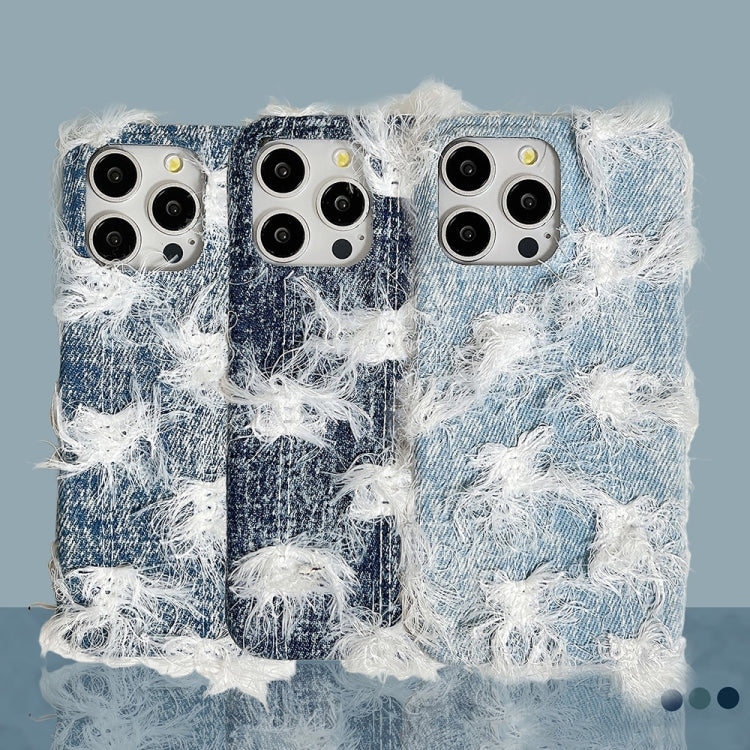 Camellia Denim Plush TPU Phone Case, For iPhone 14 Plus, For iPhone 14, For iPhone 14 Pro, For iPhone 14 Pro Max, For iPhone 13 Pro Max, For iPhone 13 Pro, For iPhone 13