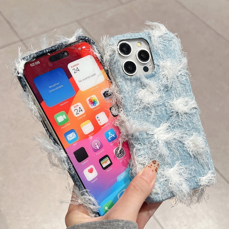 Camellia Denim Plush TPU Phone Case, For iPhone 14 Plus, For iPhone 14, For iPhone 14 Pro, For iPhone 14 Pro Max, For iPhone 13 Pro Max, For iPhone 13 Pro, For iPhone 13