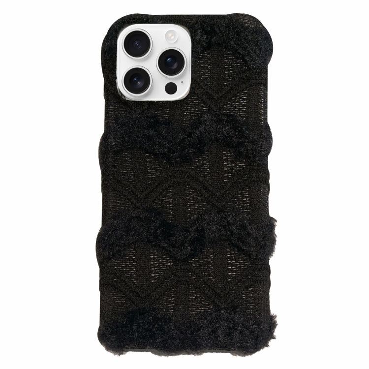 Lace Striped Plush TPU Phone Case, For iPhone 13 Pro Max, For iPhone 13 Pro, For iPhone 13