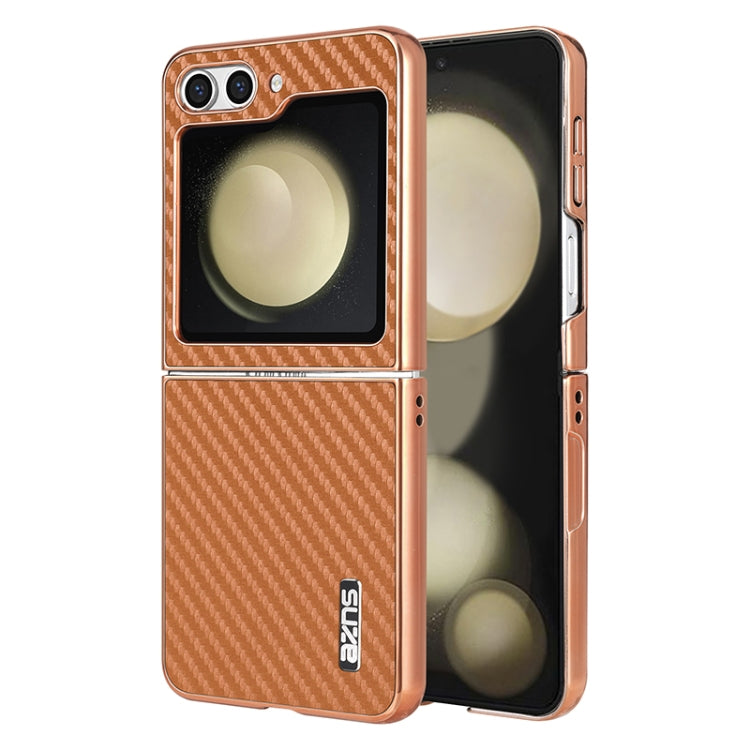 AZNS Electroplated Edge Carbon Fiber Texture Phone Case