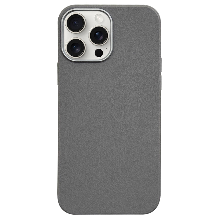Litchi Pattern Silver Edge Camera Frame Material Phone Case, For iPhone 15 Pro Max, For iPhone 15 Pro, For iPhone 15 Plus, For iPhone 15