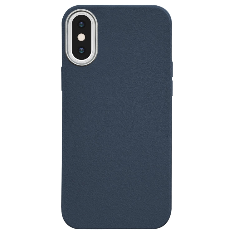 Litchi Pattern Silver Edge Camera Frame Material Phone Case, For iPhone 11, For iPhone 11 Pro, For iPhone XS / X, For iPhone XR