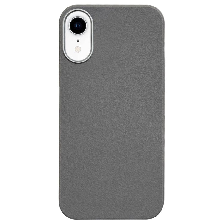 Litchi Pattern Silver Edge Camera Frame Material Phone Case, For iPhone 11, For iPhone 11 Pro, For iPhone XS / X, For iPhone XR